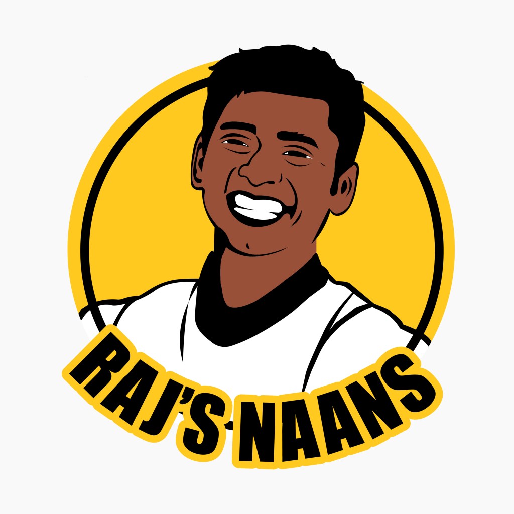 Logo Raj's Naans | Chef de projet : Lucie Berthon et Graphiste : Manon Boschard