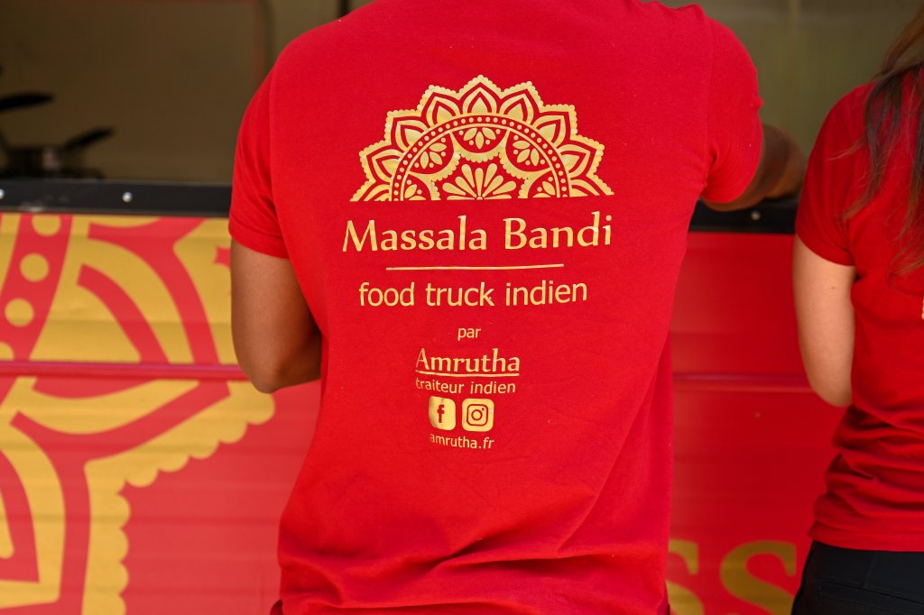 Flocage sur T-shirt pour Masala Bandi - Food truck indien